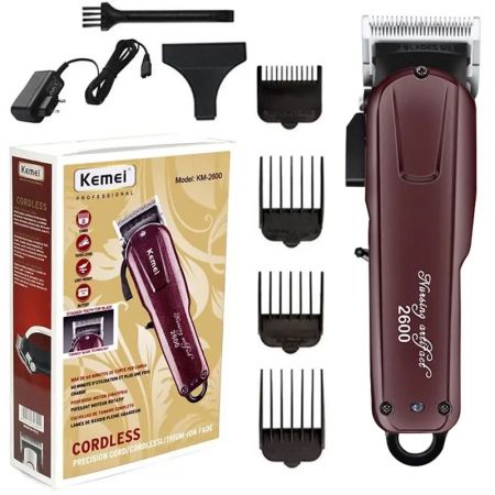 Kemei Original 2600 KM-2600 Hair Salon Rechargeable High-power Electric Hair Clipper Professional Hair Cutting Machine